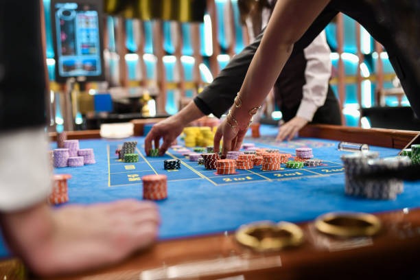 Live dealer studio with professional hosts